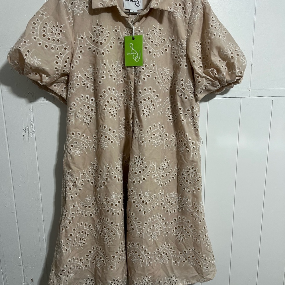 New Sam edelman MINI PUFF SLEEVE EYELET size 16 - Picture 2 of 12